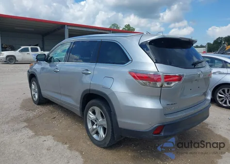 2015 Toyota Highlander Limited V6 z USA, uszkodzony, nr VIN 5TDYKRFH7FS063505